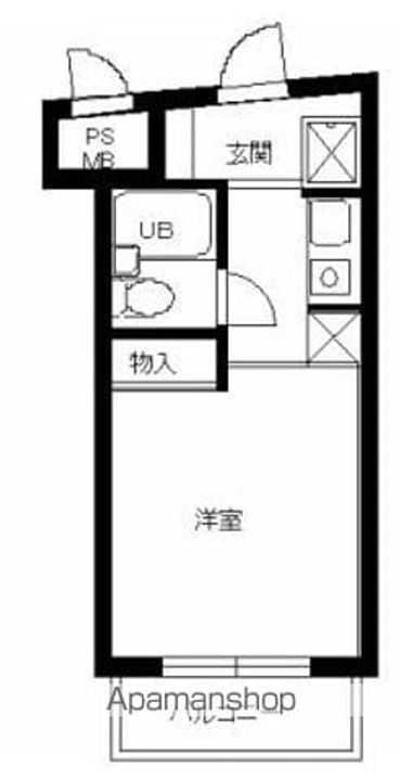 スカイコート西新宿第2303号室の間取り