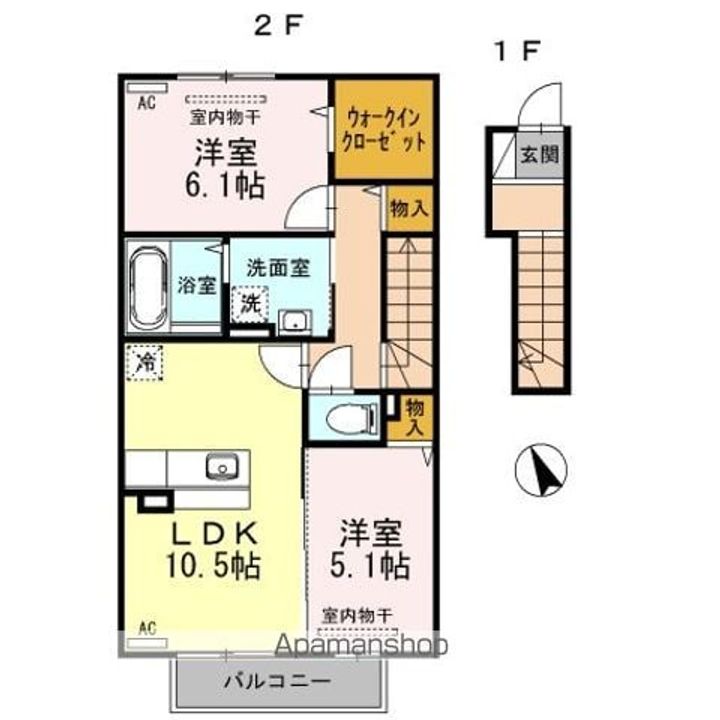 ベレーザ角木203の間取り