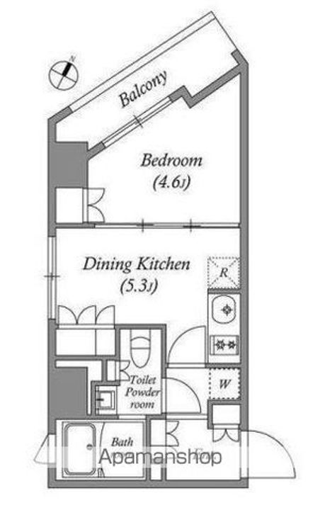 ラクレイス横濱関内の間取り