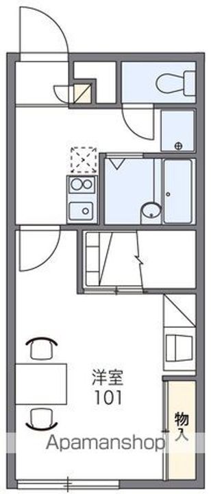 北海道亀田郡七飯町本町3丁目の賃貸アパートの間取り