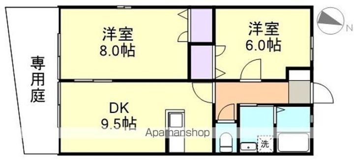イエンビュ沖 Bの間取り