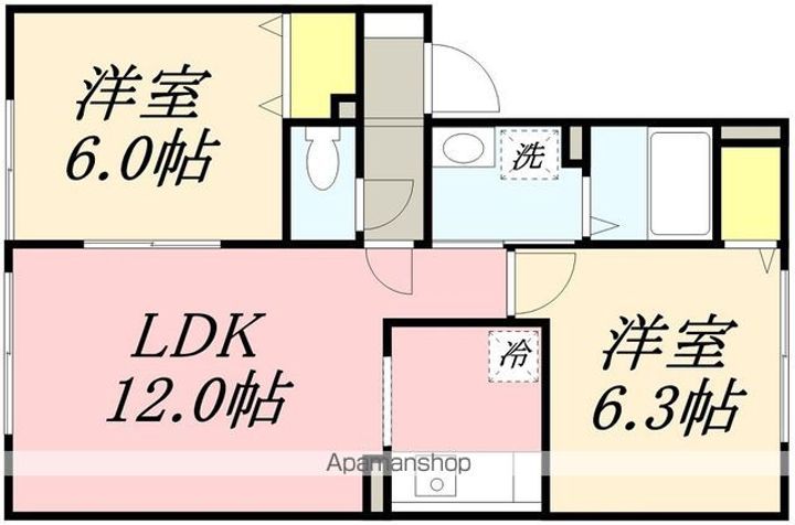 グレイス中道の間取り
