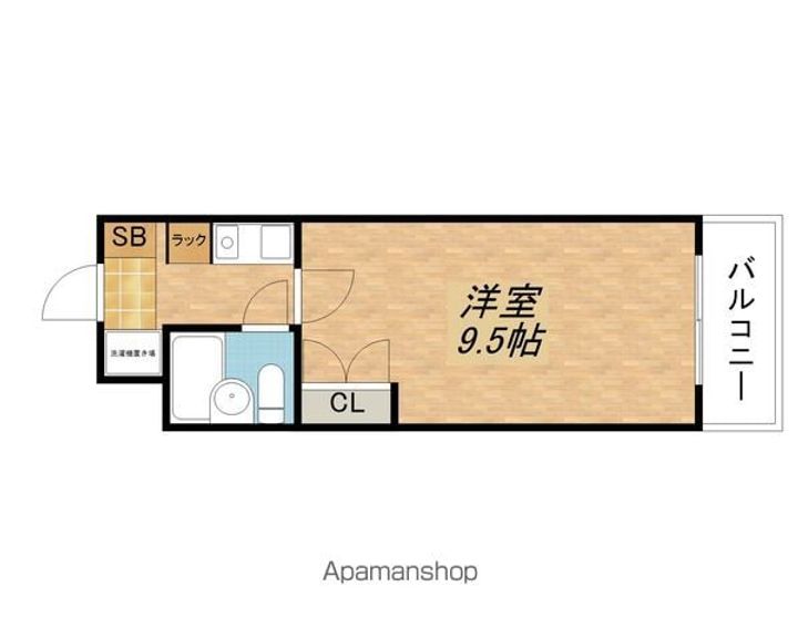 滋賀県草津市木川町の賃貸マンション1305の間取り