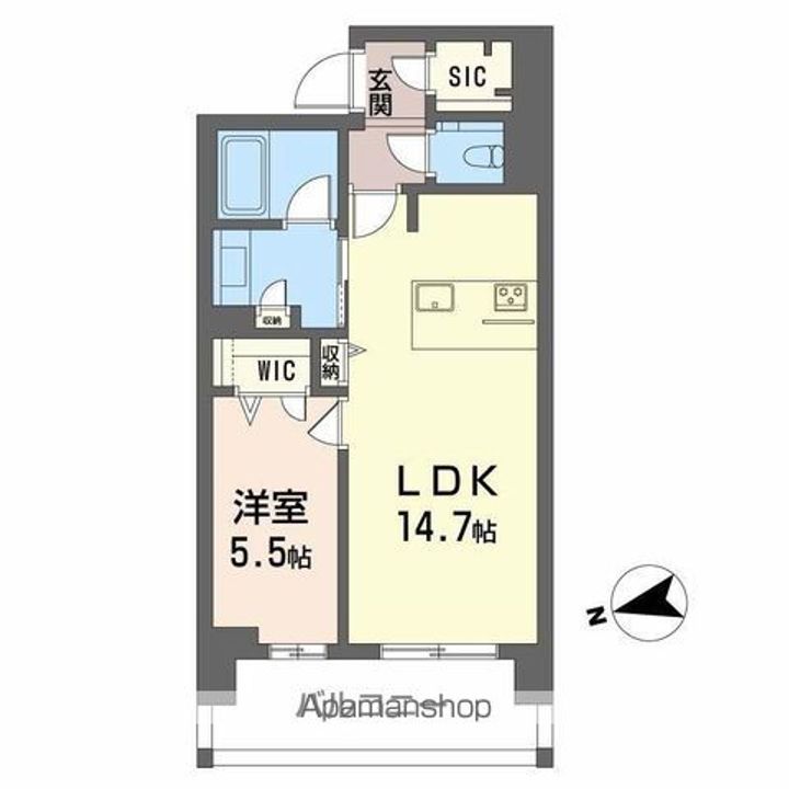 シャーメゾンステージ中央通りの間取り