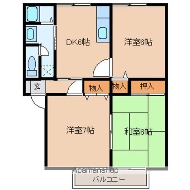 ロイヤルシャトー今泉Bの間取り