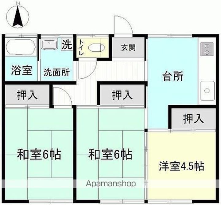 福島県いわき市平字愛谷町二丁目(一戸建)の賃貸物件戸建ての間取り
