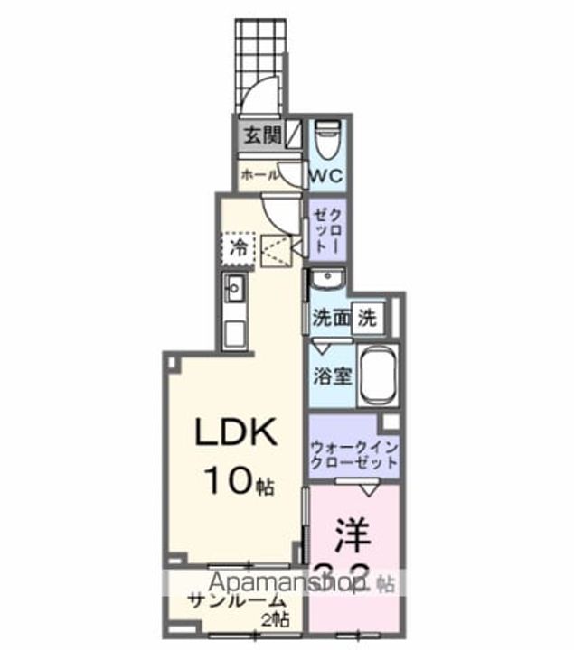 ヒカルサ甲府国母 イーストの間取り