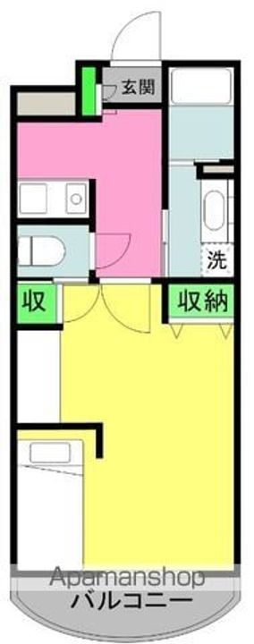 アーバンハイツ横田202の間取り