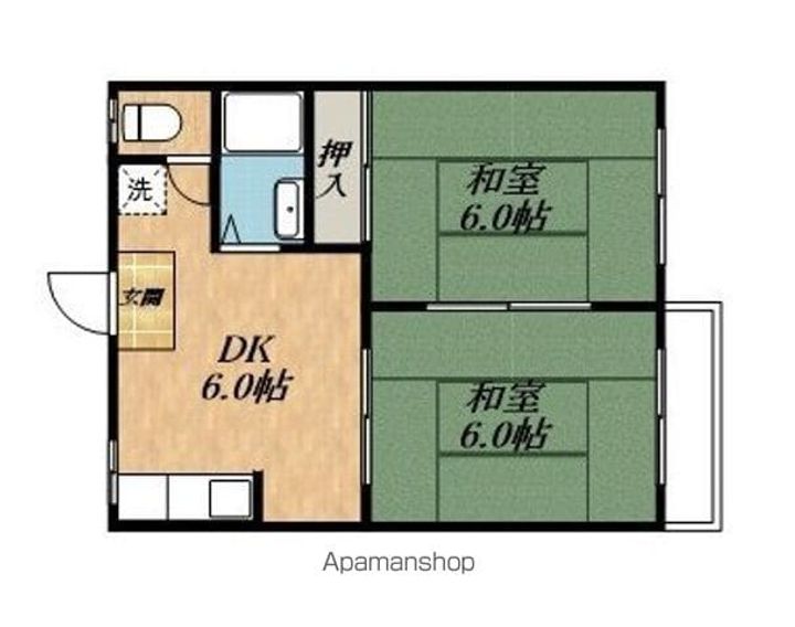滋賀県東近江市妙法寺町の賃貸アパートの間取り
