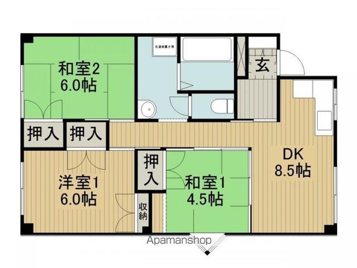 ビュー諏訪湖の森11の間取り