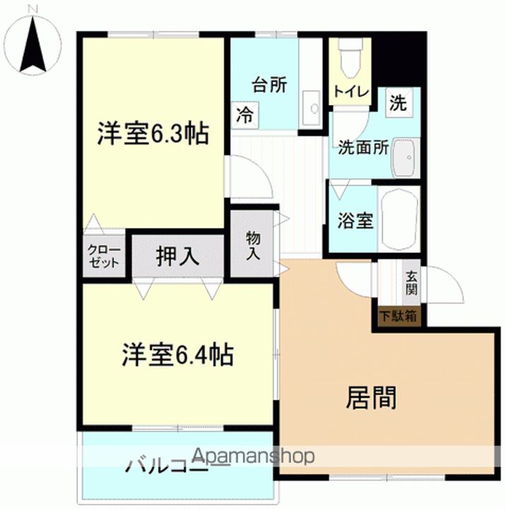 ヒーローマンション明102の間取り