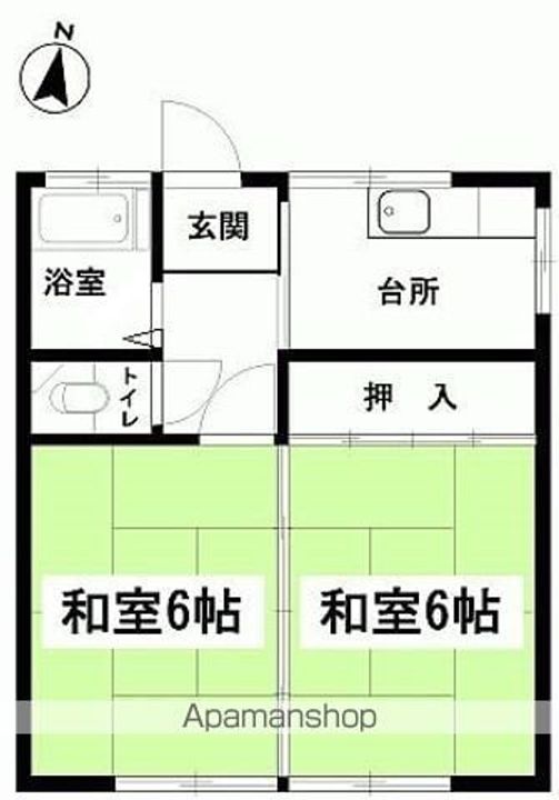 明風荘5の間取り