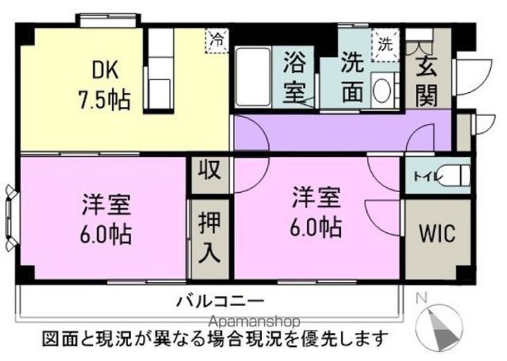 スカイコートFの間取り