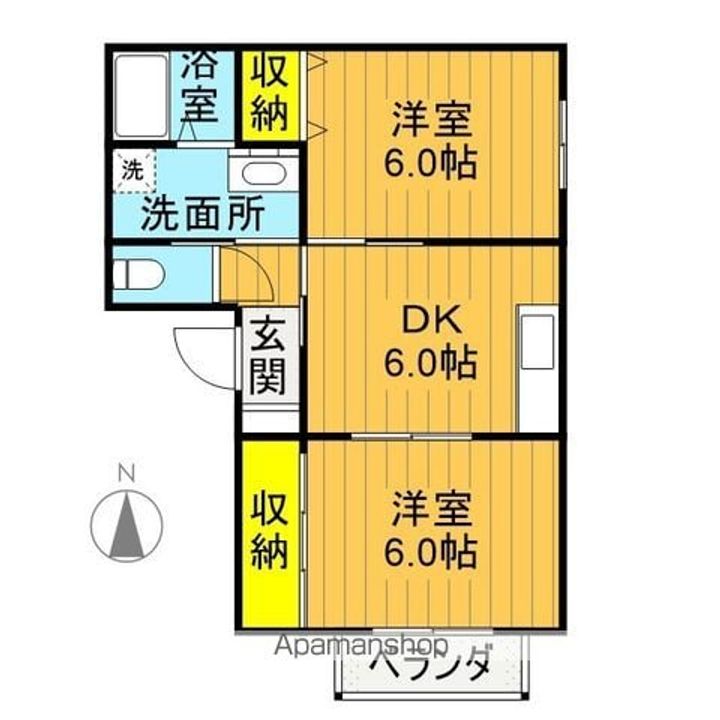 ディアスK&M102の間取り