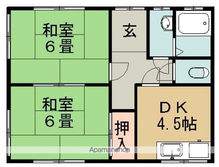 愛媛県今治市喜田村6丁目(一戸建)の賃貸物件の間取り