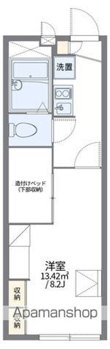 レオパレス白沢112の間取り