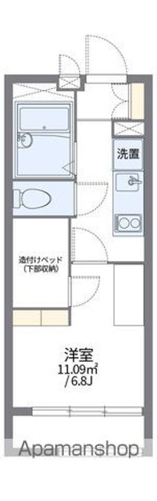レオパレスレジリエンスの間取り