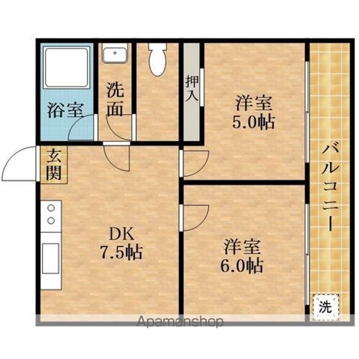 共立マンション戎302の間取り