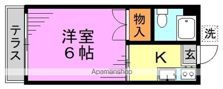 東京都杉並区和田3丁目の賃貸マンションの間取り