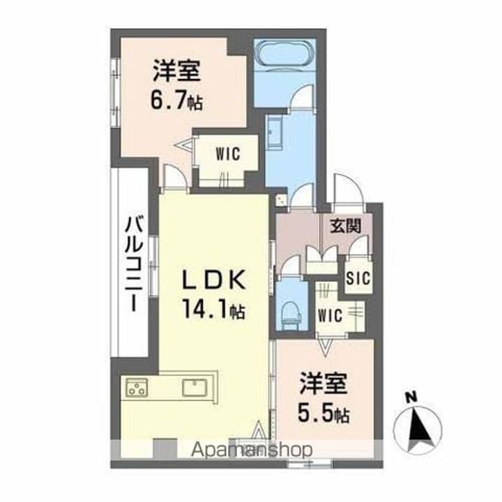 SHAMAISON 和の間取り