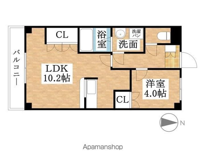 愛知県江南市宮後町砂場東の賃貸アパートの間取り