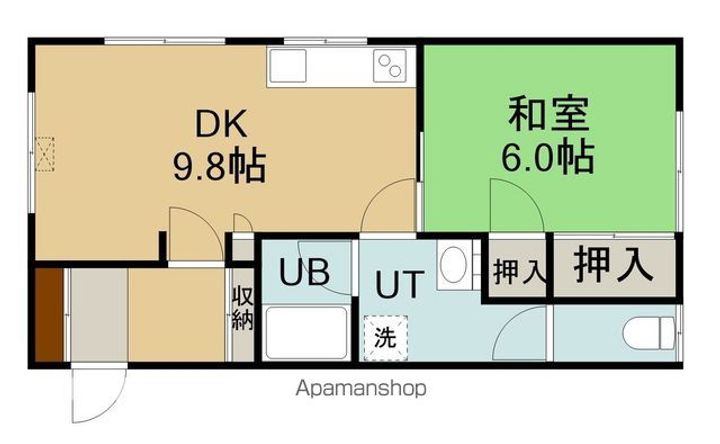 ハイツブルーウィロー4201の間取り