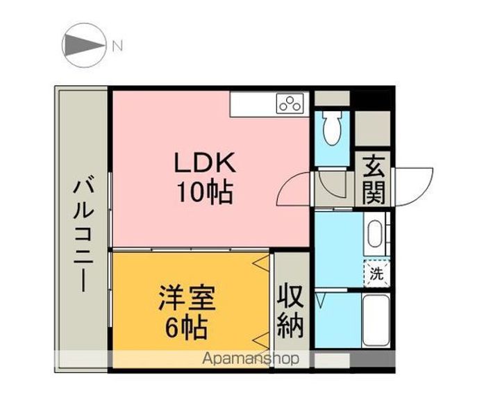 愛知県名古屋市東区泉2丁目の賃貸マンションの間取り
