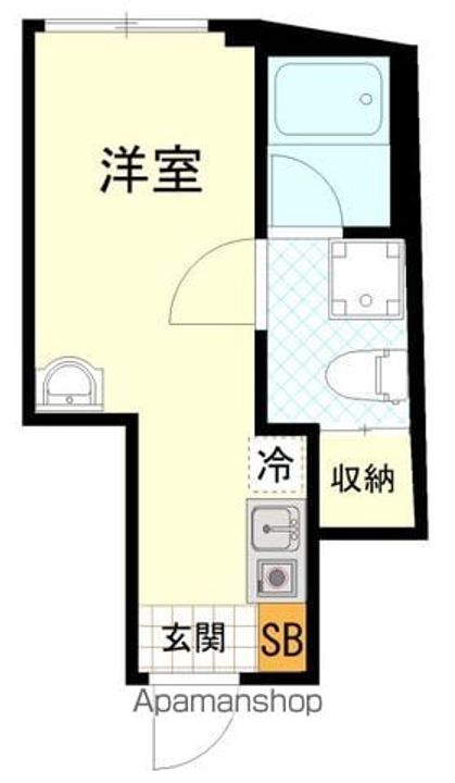 東京都練馬区練馬3丁目の賃貸アパートの間取り