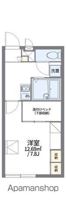 レオパレスザ ストリングス102の間取り