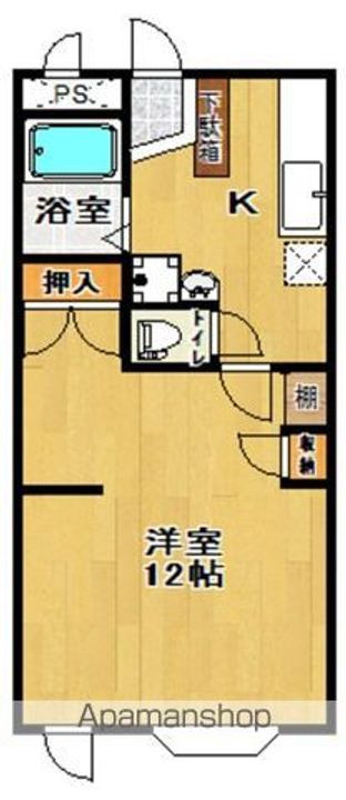 福島県郡山市桜木2丁目の賃貸マンションの間取り