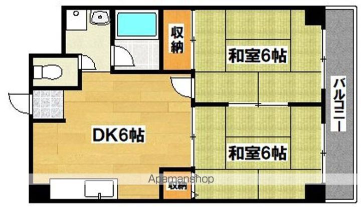 ロイヤルコート藤原の間取り