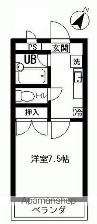 第2藤ハイツ103の間取り