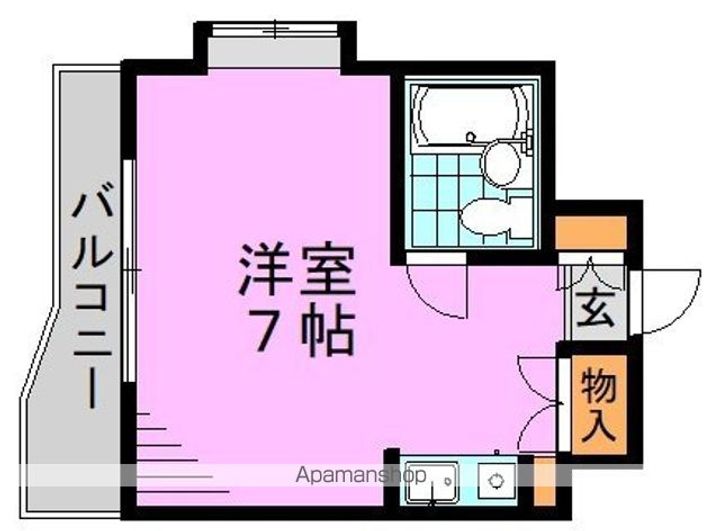 東京都中野区本町6丁目の賃貸マンションの間取り