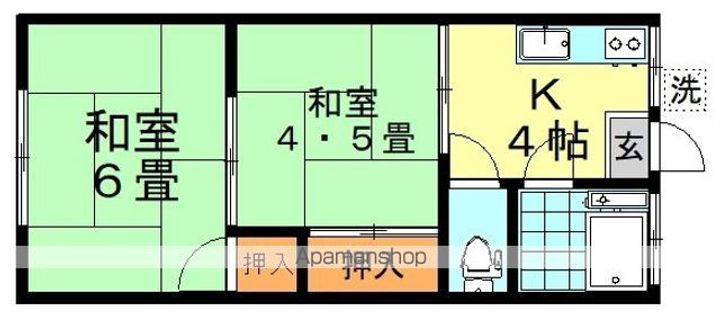 第二朝日荘の間取り