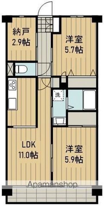 フラワーハイツの間取り