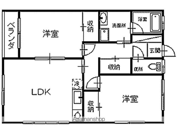 メゾンボヌールA101の間取り