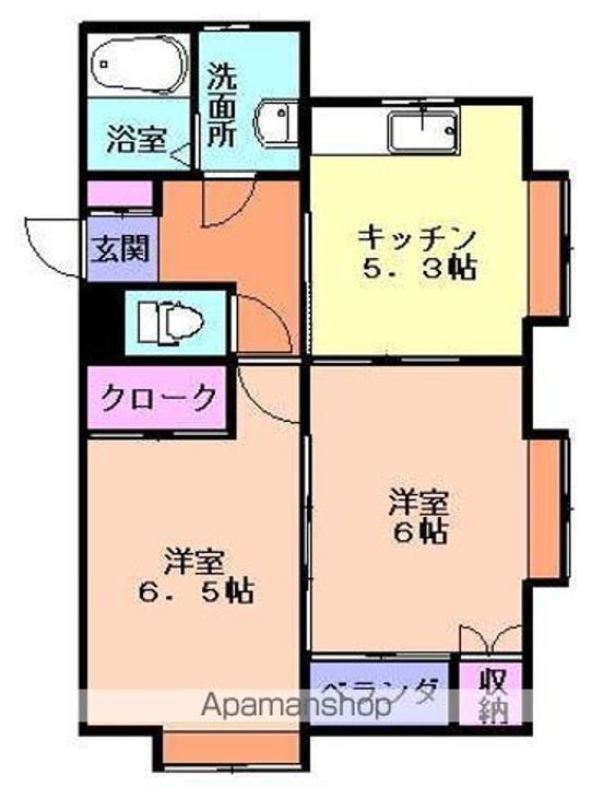 パル弐番館2の間取り