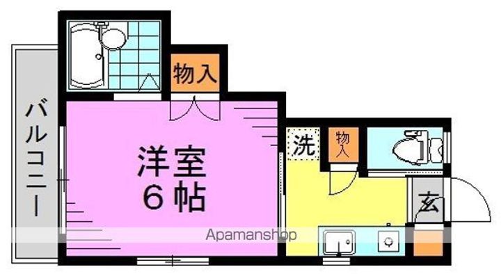 東京都杉並区高円寺南1丁目の賃貸マンションの間取り