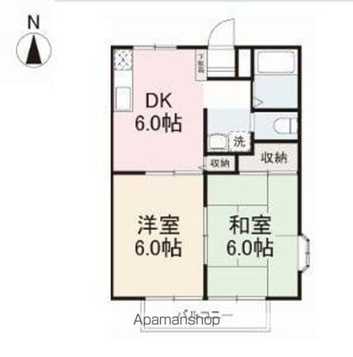 グリーンヒルズ玉藻ⅠB201の間取り