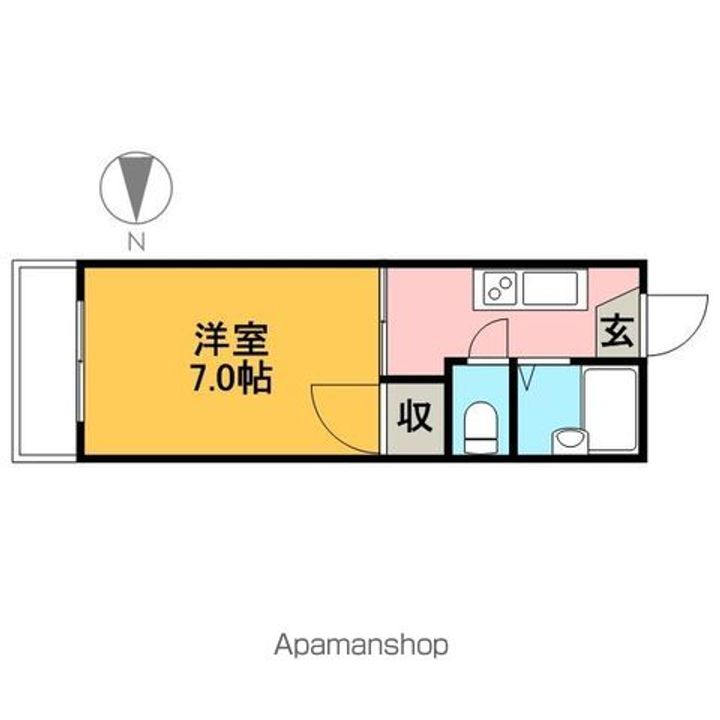 サンリバーかわきん205の間取り