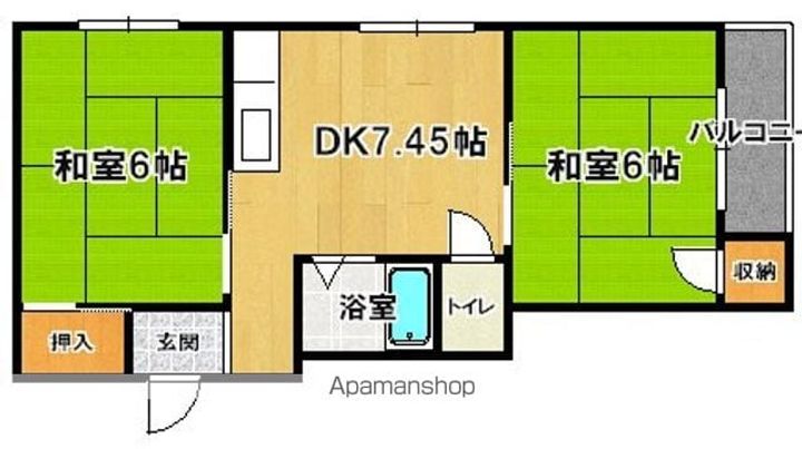 マンション忍の間取り
