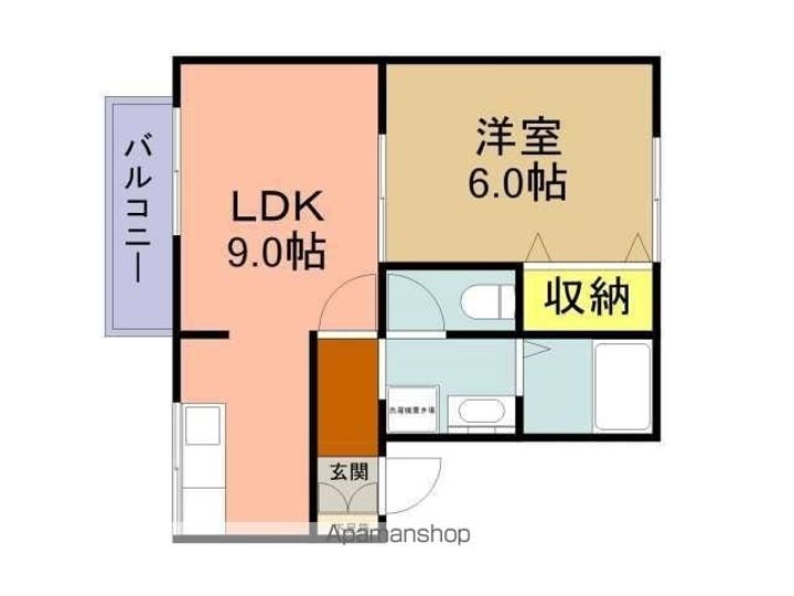 ハイカムール白銀207の間取り