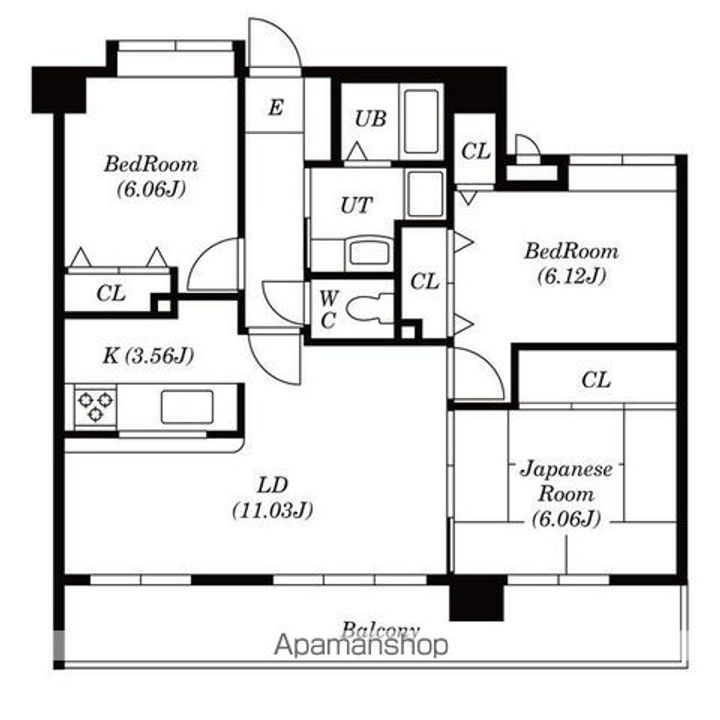 ラフィネ立川の間取り