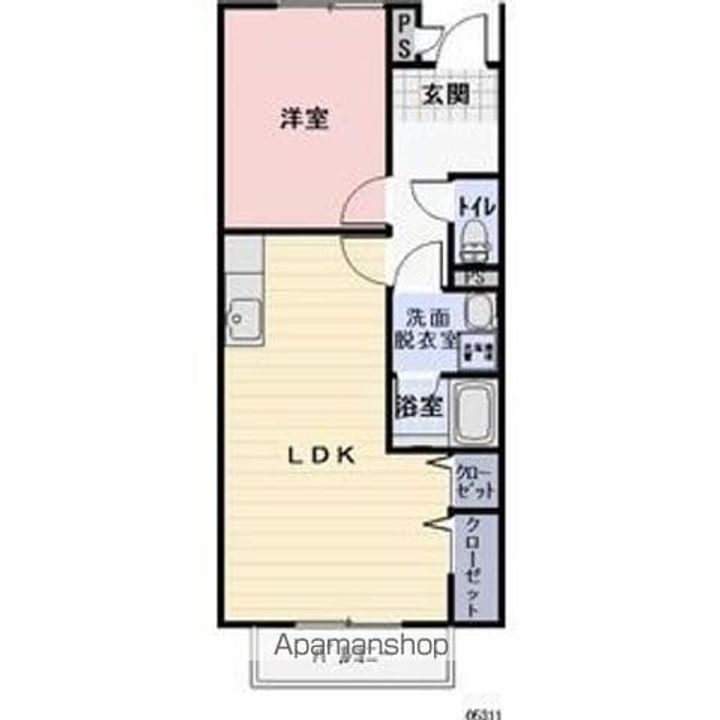 リバティ ハイツA202の間取り