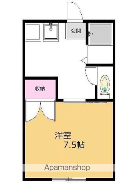 サカモトビレッジⅢ101の間取り