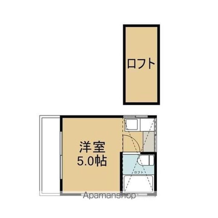 東京都杉並区天沼3丁目の賃貸アパートの間取り