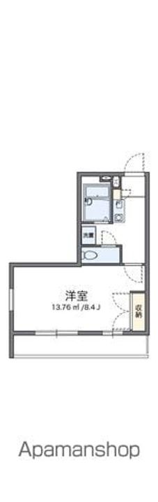 レオパレスフォレスト201の間取り