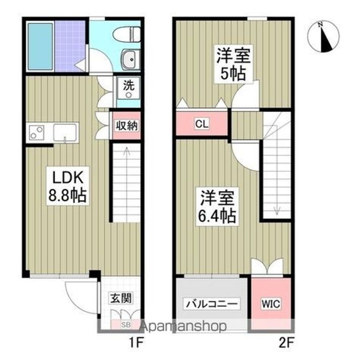 アンジュエールAの間取り