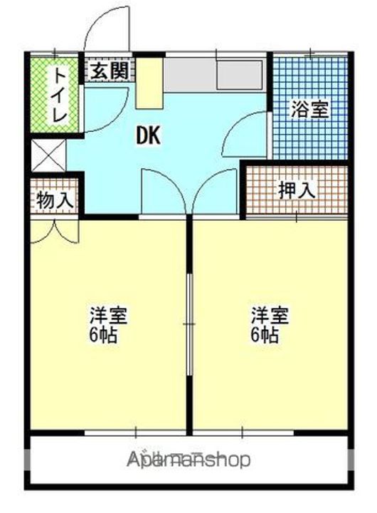 野沢ハイツ201の間取り