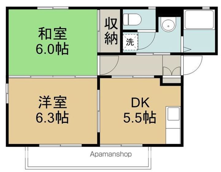 サンルミエールA棟の間取り